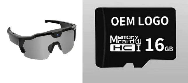 AI Smart Riding Glasses with Built-In Camera – Multiple Lens Types & Storage Options