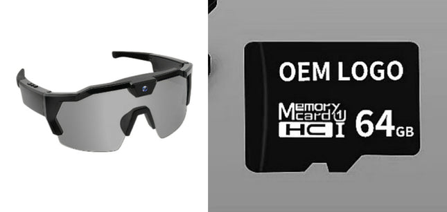 AI Smart Riding Glasses with Built-In Camera – Multiple Lens Types & Storage Options