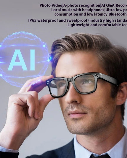 AI Smart Bluetooth Glasses – 3rd Gen, Photo & Video, AI Translation, Touch Control