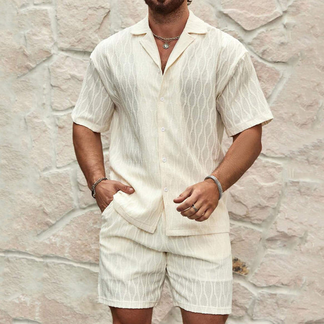 Men's Summer Two-Piece Short - Set — Shirt & Shorts