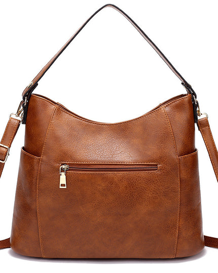 Women's Large Capacity PU Leather Handbag – Tassel Detail, Laptop Pocket, 3 Colors