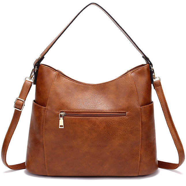 Women's Large Capacity PU Leather Handbag – Tassel Detail, Laptop Pocket, 3 Colors