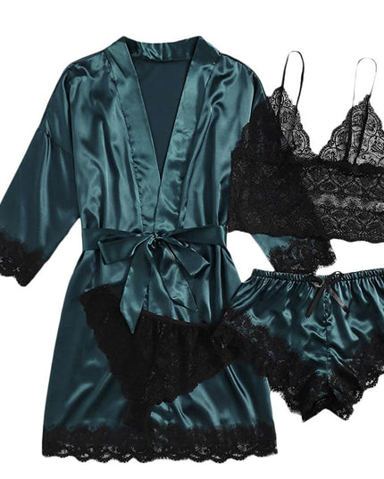 Women's Pajamas Four-piece Set