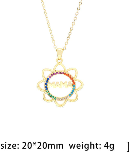 MAMA Rhinestone Necklace | Mother's Day Gift