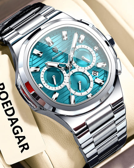 Men's Waterproof Luminous Quartz Watch – 11 Colors