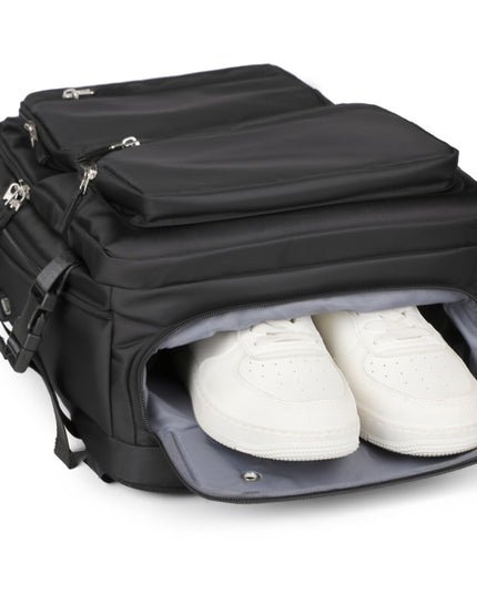 Mens Large-Capacity Business Backpack With Dry-Wet Separation Compartments
