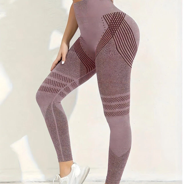 Women's Ultra High Waist Seamless Yoga Leggings – Nylon Spandex, 12 Colors, S–5XL