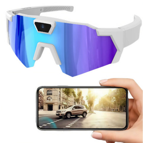AI Smart Riding Glasses with Built-In Camera – Multiple Lens Types & Storage Options