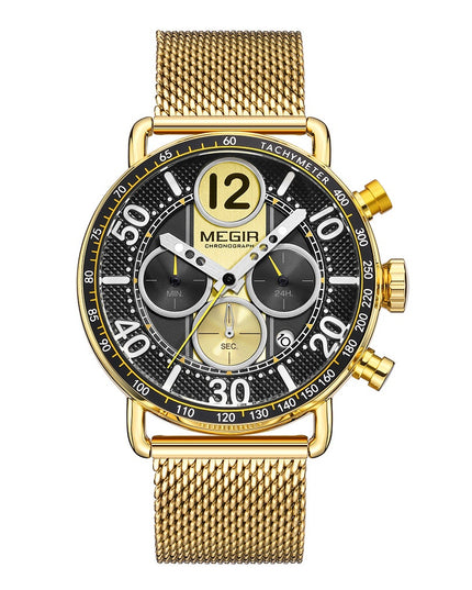 Men's Gold Quartz Fashion Watch – 5 Style Options