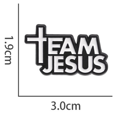 Jesus Enamel Pin Badge – Faith Brooch for Men & Women