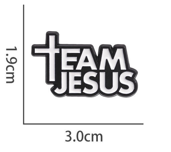 Jesus Enamel Pin Badge – Faith Brooch for Men & Women