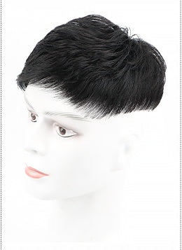 Human Hair Men's Hairpiece – Natural Coverage Topper