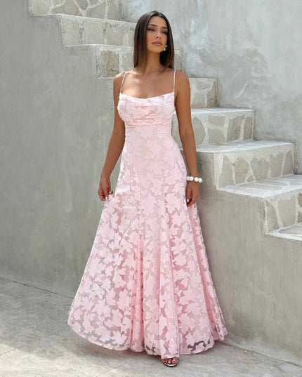 Women's Backless Lace-Up Sling Dress – Sexy High-Waist Sleeveless | Prom & Party | 5 Colors