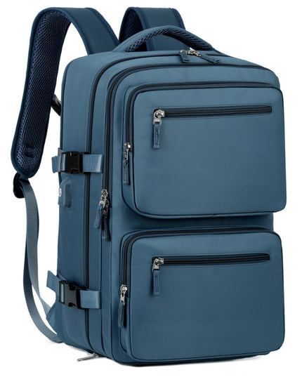 Mens Large-Capacity Business Backpack With Dry-Wet Separation Compartments