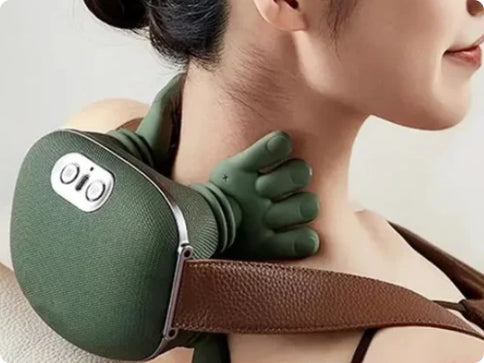 4D Kneading Neck & Shoulder Massager with Heat | Cordless Wireless Relief