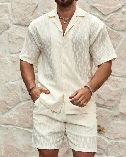 Men's Summer Two-Piece Short - Set — Shirt & Shorts