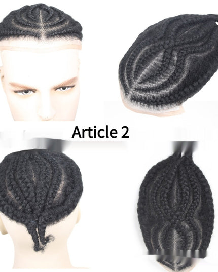 Men's Human Hair Hand-Braided Toupee – Lace & Full Lace Styles