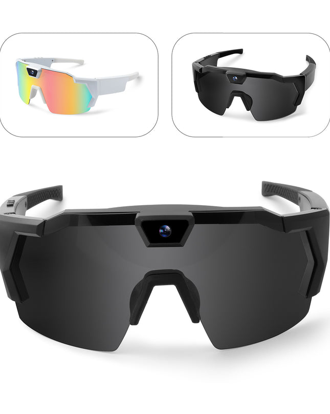 AI Smart Riding Glasses with Built-In Camera – Multiple Lens Types & Storage Options
