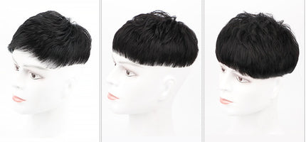 Human Hair Men's Hairpiece – Natural Coverage Topper