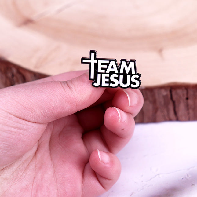 Jesus Enamel Pin Badge – Faith Brooch for Men & Women