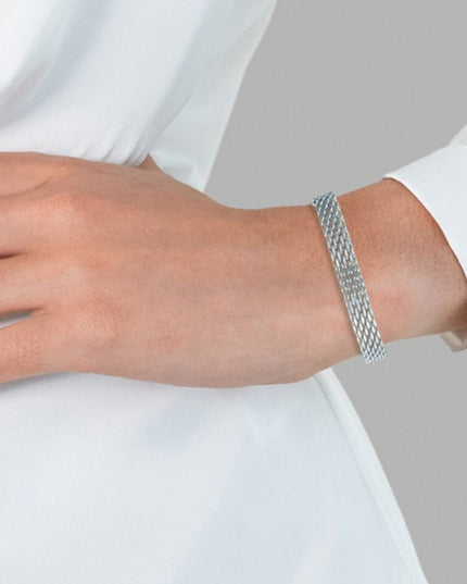 Geometric Chain Bracelet | Gold & Silver Titanium Steel Jewelry for Women