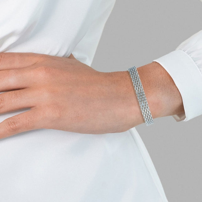 Geometric Chain Bracelet | Gold & Silver Titanium Steel Jewelry for Women