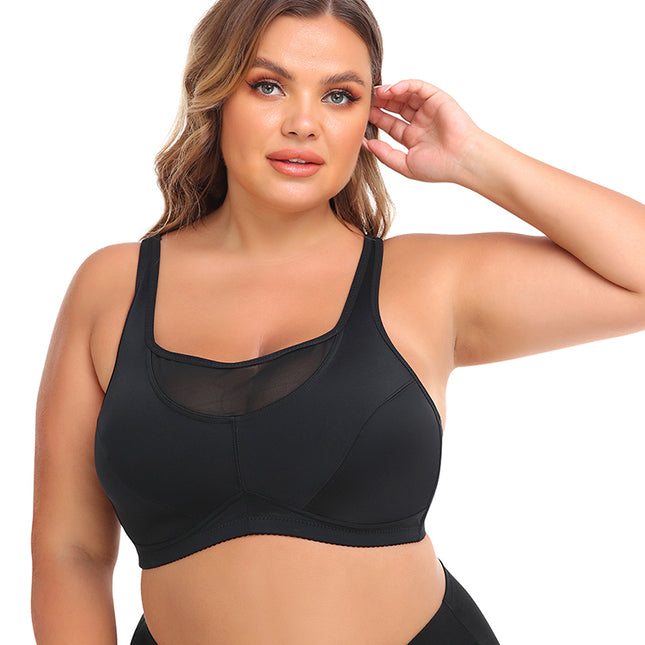 Women's Large Size No Underwire Wide Back Strap Bra
