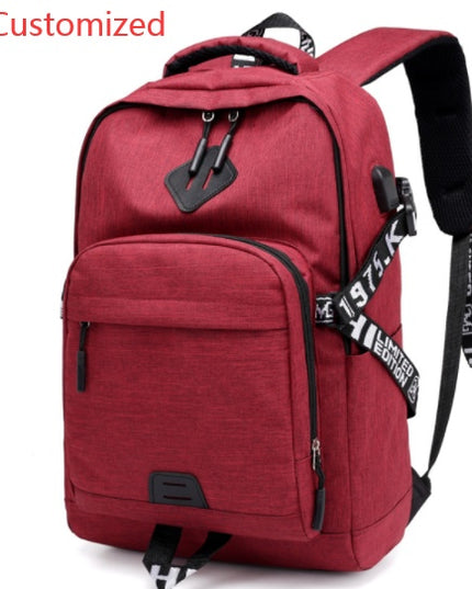 Laptop Backpack with USB Charging Port – 20–35L, Oxford Fabric, 3 Colors
