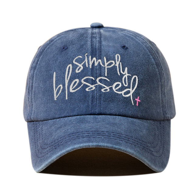 Simply Blessed Embroidered Baseball Cap