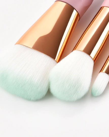 7-Piece Diamond Makeup Brush Set with Gradient Design
