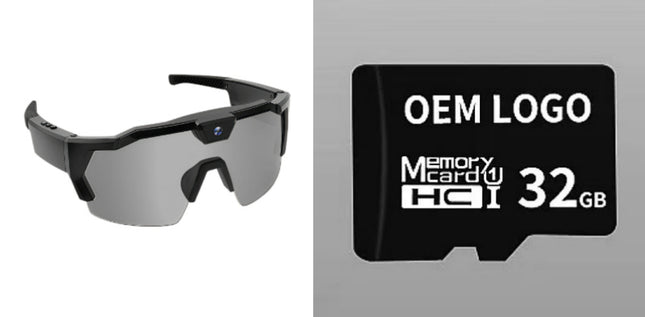 AI Smart Riding Glasses with Built-In Camera – Multiple Lens Types & Storage Options