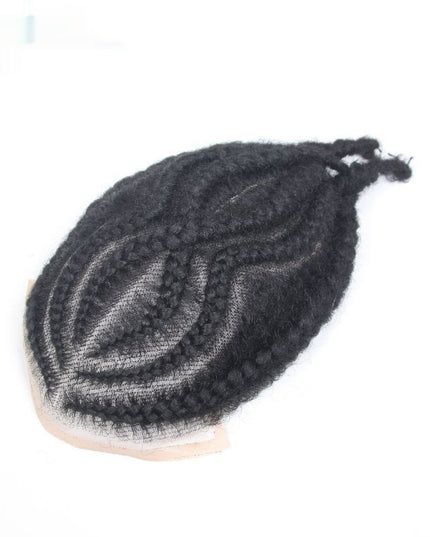 Men's Human Hair Hand-Braided Toupee – Lace & Full Lace Styles