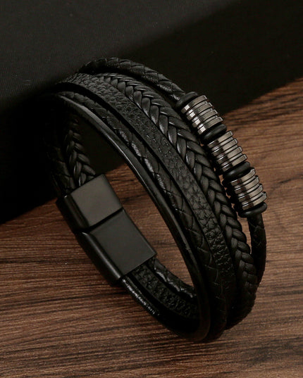 Magnetic Buckle Stainless Steel Braided Bracelet