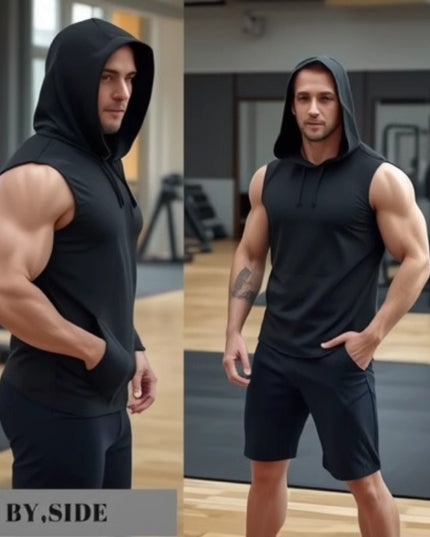 Breathable Lightweight Sweat-wicking Training Tight-fitting Hooded Vest