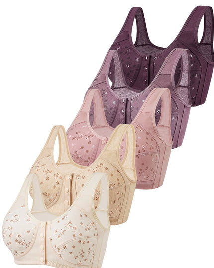 5 Pack Women's Wide Strap Bras