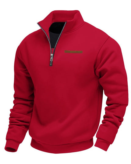 Men's Slim-Fit Fleece-Lined Pullover Sweatshirt – 8 Colors, S–3XL