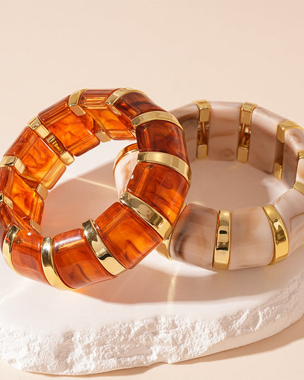 Women's Acrylic Blooming Pattern Bracelet – 9 Unique Designs