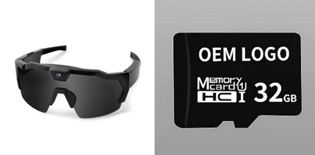 AI Smart Riding Glasses with Built-In Camera – Multiple Lens Types & Storage Options