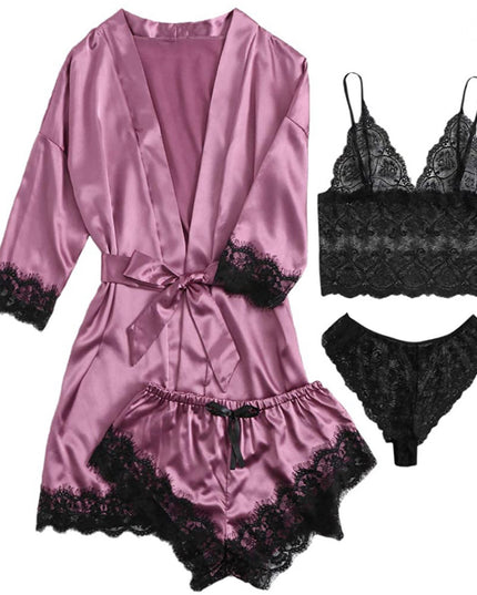 Women's Pajamas Four-piece Set