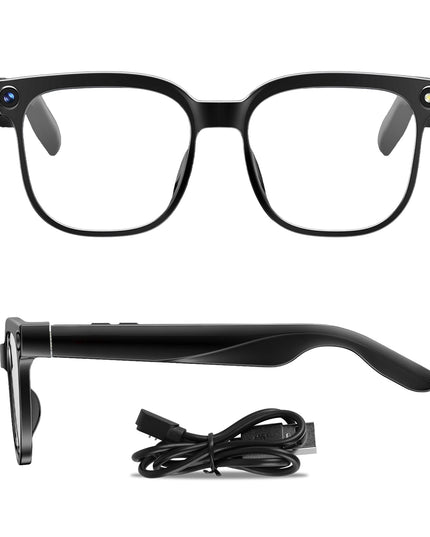 AI Smart Glasses – 1080P Camera, Voice Assistant, 139-Language Translation & Open-Ear Audio