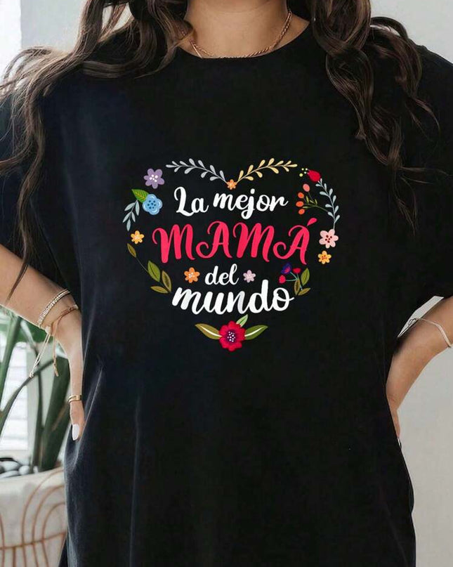 Mother's Day Graphic Tee | Women's Loose Fit Cotton T-Shirt