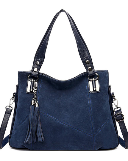Women's Retro Velvet Tassel Crossbody Bag – 3D Pocket, 4 Colors