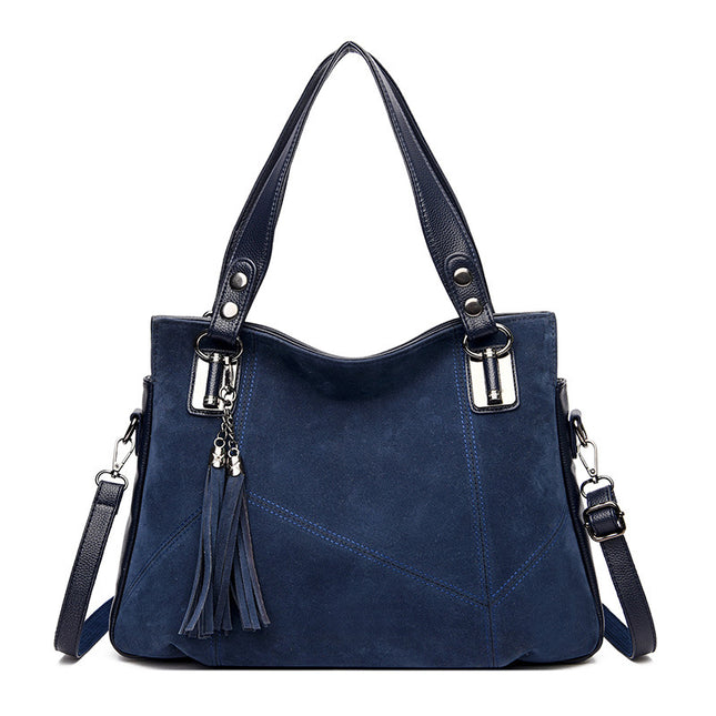 Women's Retro Velvet Tassel Crossbody Bag – 3D Pocket, 4 Colors