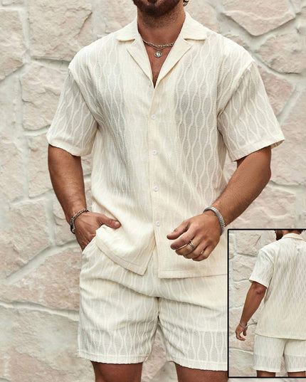 Men's Summer Two-Piece Short - Set — Shirt & Shorts