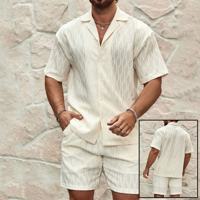 Men's Summer Two-Piece Short - Set — Shirt & Shorts