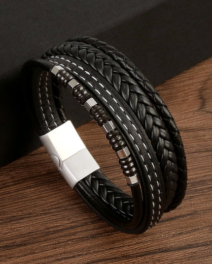 Men's Stainless Steel Magnetic Buckle Bracelets