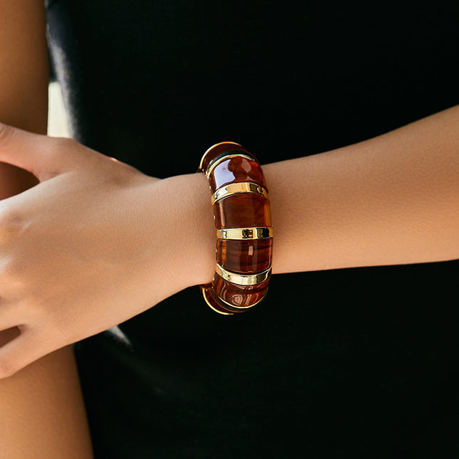 Women's Acrylic Blooming Pattern Bracelet – 9 Unique Designs