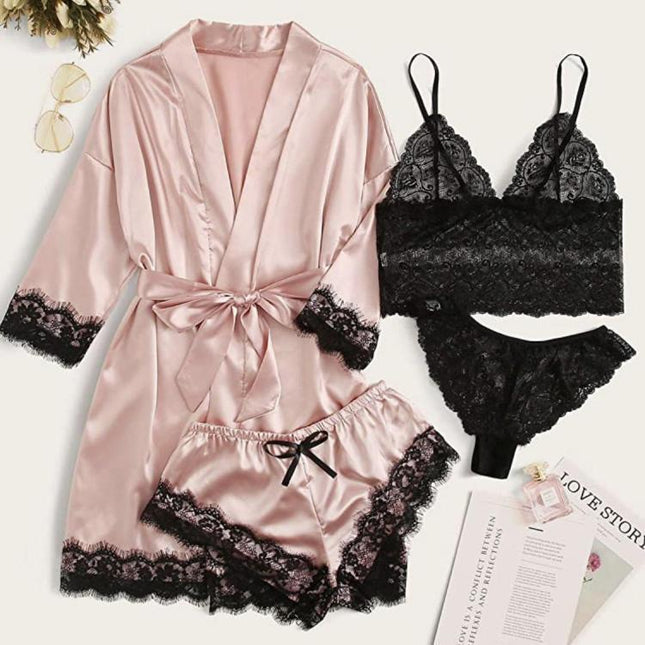 Women's Pajamas Four-piece Set