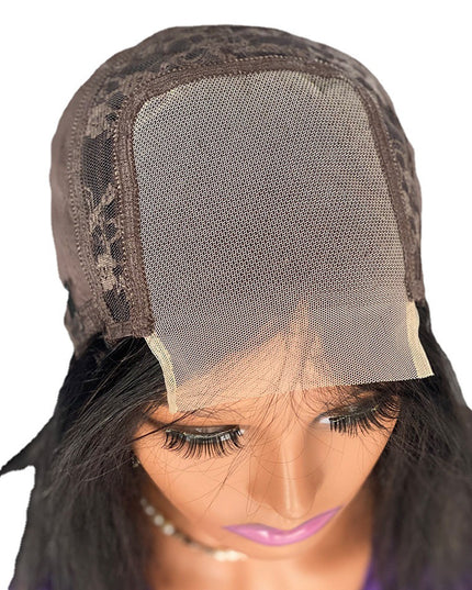 Double Drawn Bone Straight Human Hair Wig – 16 Inch