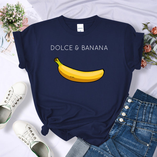 Dolce Banana Anime Graphic T-Shirt – 8 Colors, Sizes XS–4XL